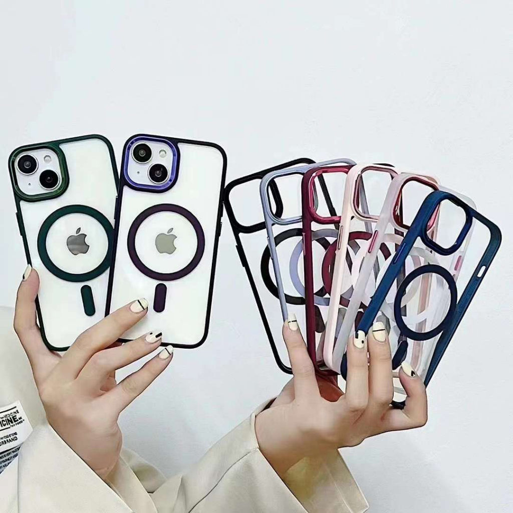 Jual ACH- CASE CLEAR ACRYLIC PLATING FULL COVER IPHONE 13 PROMAX 14 PRO ...