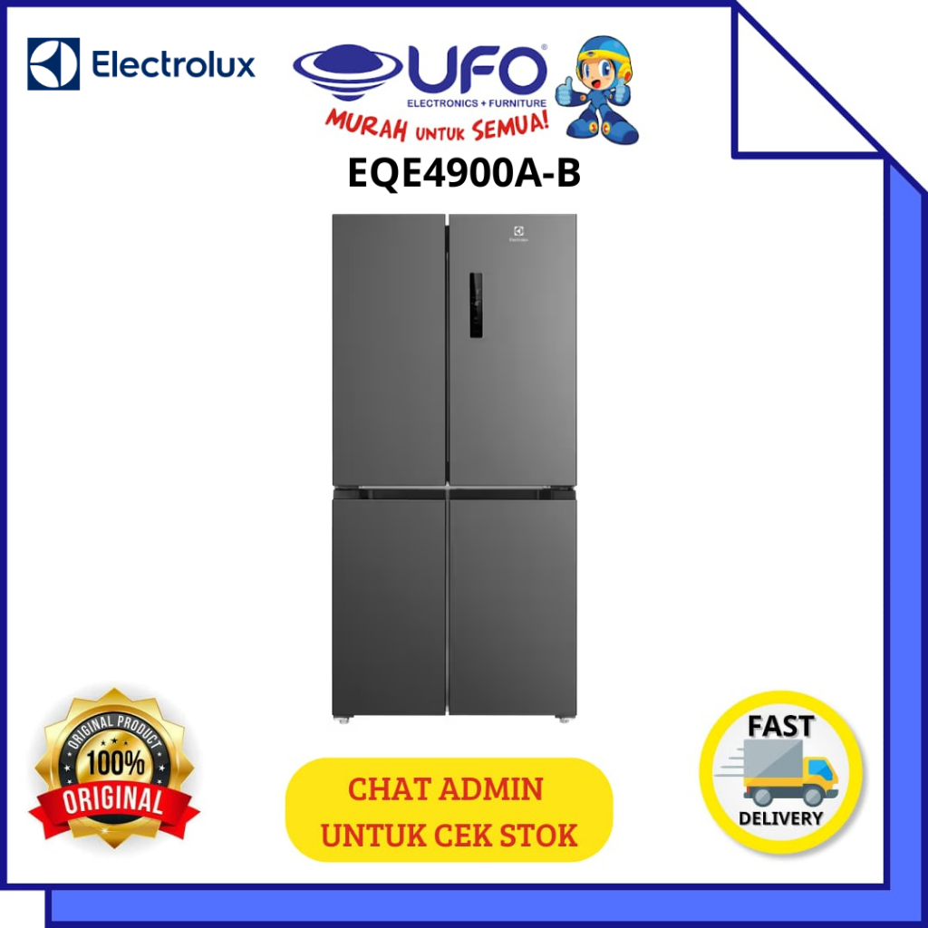 Jual ELECTROLUX EQE4900A-B KULKAS 4 PINTU MULTIDOOR 496 LITER | Shopee ...