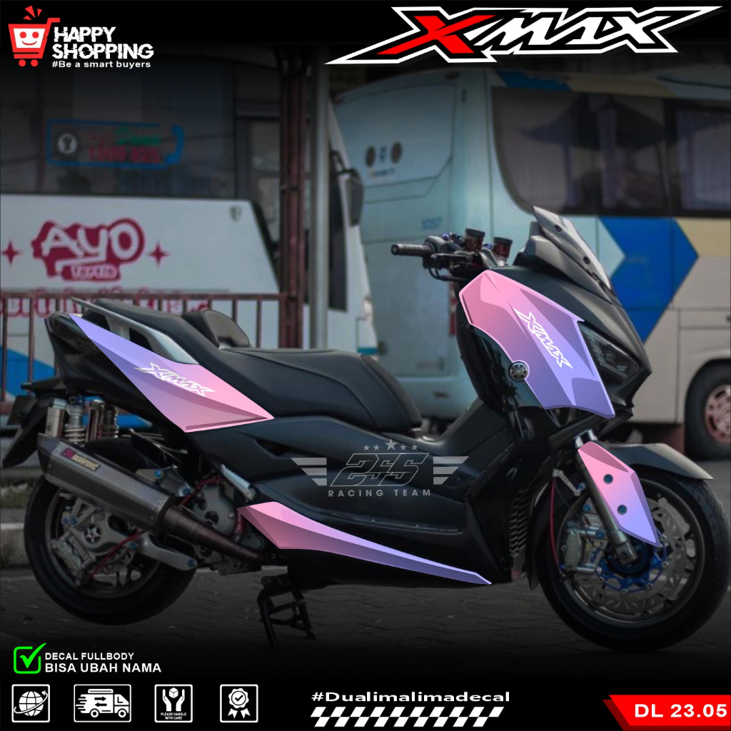 Jual (COD) Decal Sticker Yamaha XMAX Fullbody Fullblok Desain BUNGKLON ...