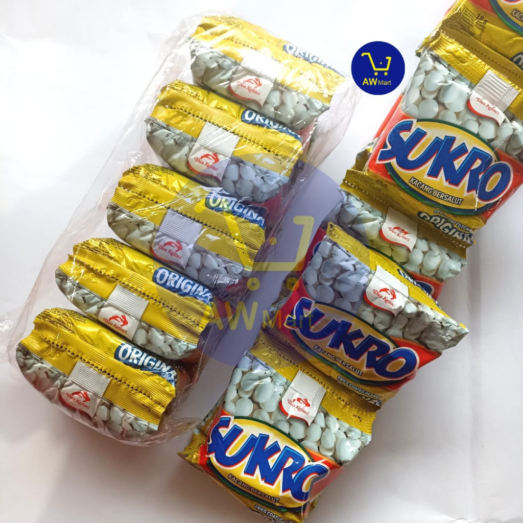 Jual Sukro Renceng Original Is 10 Sachet X 18 Gram Kacang