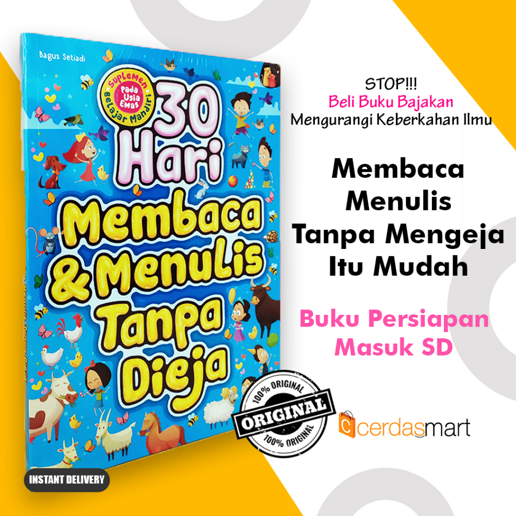 Jual BUKU BELAJAR MEMBACA DAN MENULIS HURUF DAN ANGKA 30 HARI MEMBACA ...