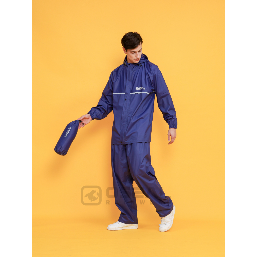 Jual Jas Hujan OSEAL Full Seal Raincoat Mantel Pria Wanita Dewasa Shine