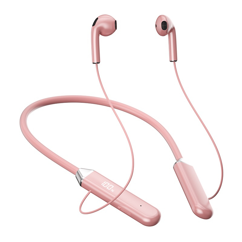 Bluetooth Headphones Neckband Pink Neckband Bluetooth Earphone Tws