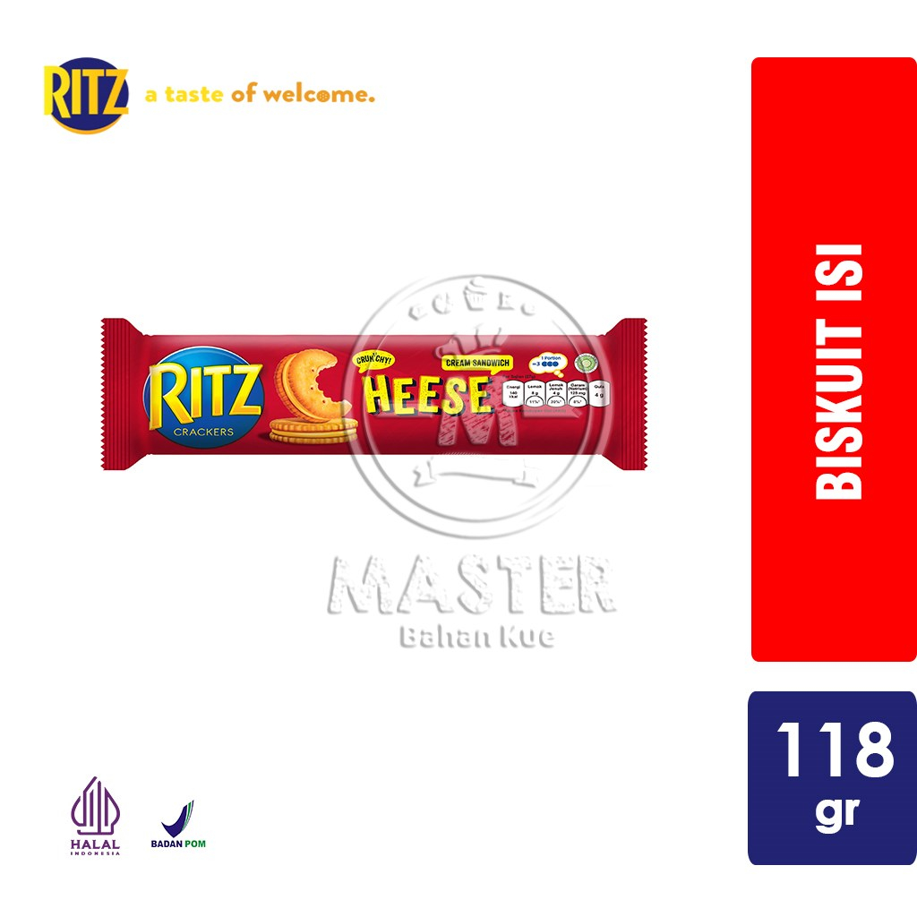 Jual Biskuit RITZ Sandwich CHEESE Krakers Biscuit Cracker [Roll 118 Gr ...