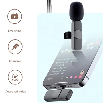 K8 Microphone Mic Clip On Youtuber Wireless Usb Mic Bluetooth GM ACC