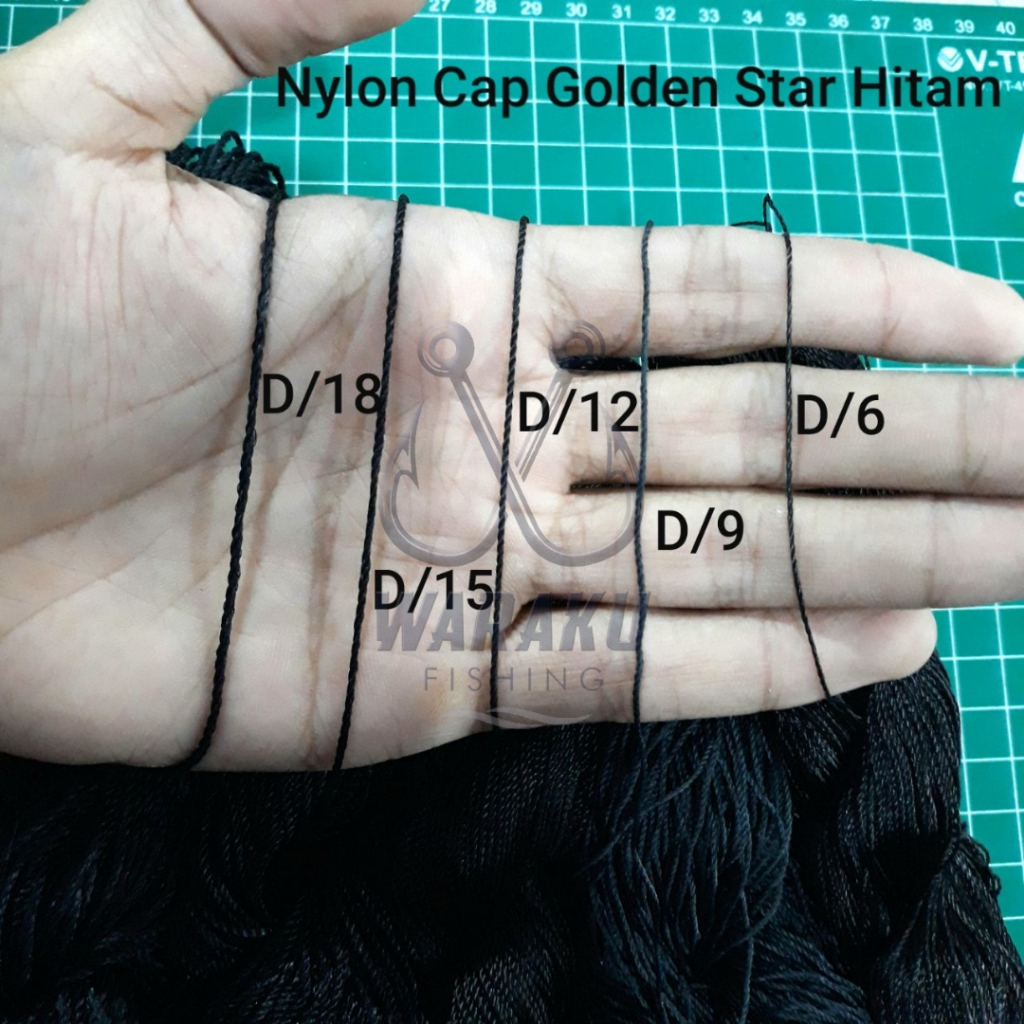 Jual (PER PAK) Benang Nylon 1kg/pak Hitam / Putih Ukuran D/3 ~ D/90 ...