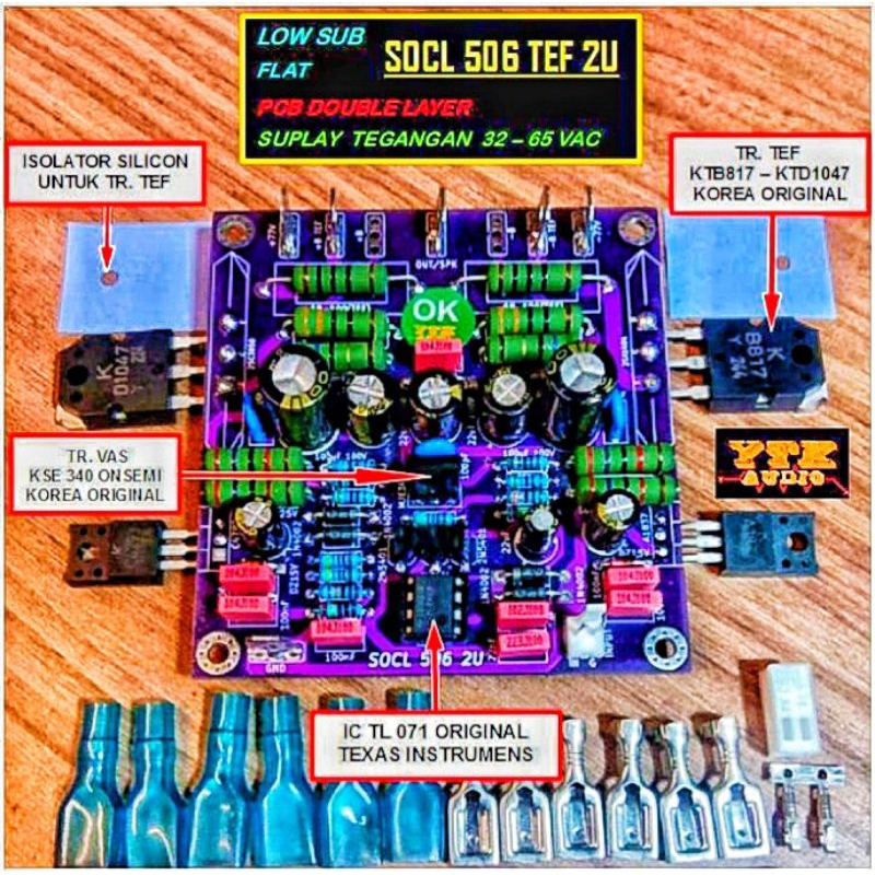 Jual KIT Driver Power Amplifier SOCL 506 | Shopee Indonesia
