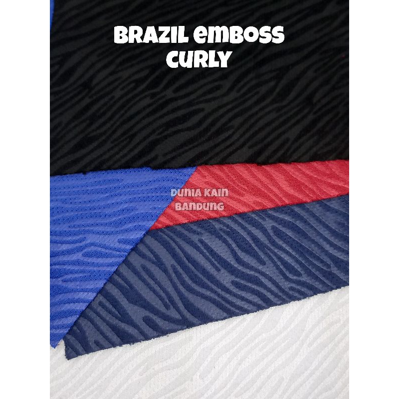 Jual Bahan Kain Drifit Brazil Emboss Curly Dryfit | Shopee Indonesia