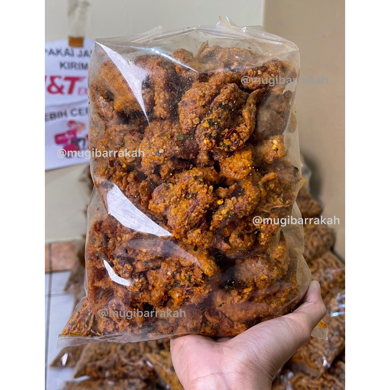 Jual Kulit Krispy Ayam Pedes Bumbu Daun Jeruk 1 2kg Mugibarakah