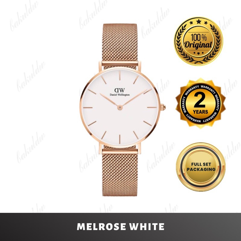 [SPECIAL OFFER 100% ORIGINAL] Jam Tangan Wanita DW Daniel Wellington  Classic Petite Mesh Stainless Tali Jam Rantai Pasir Rosegold Gold Silver