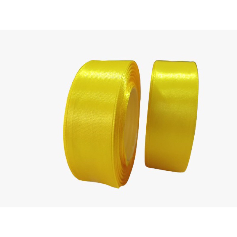 Jual Pita Satin Kuning Mas Ukuran 1 Inch Per Roll Shopee Indonesia 1964