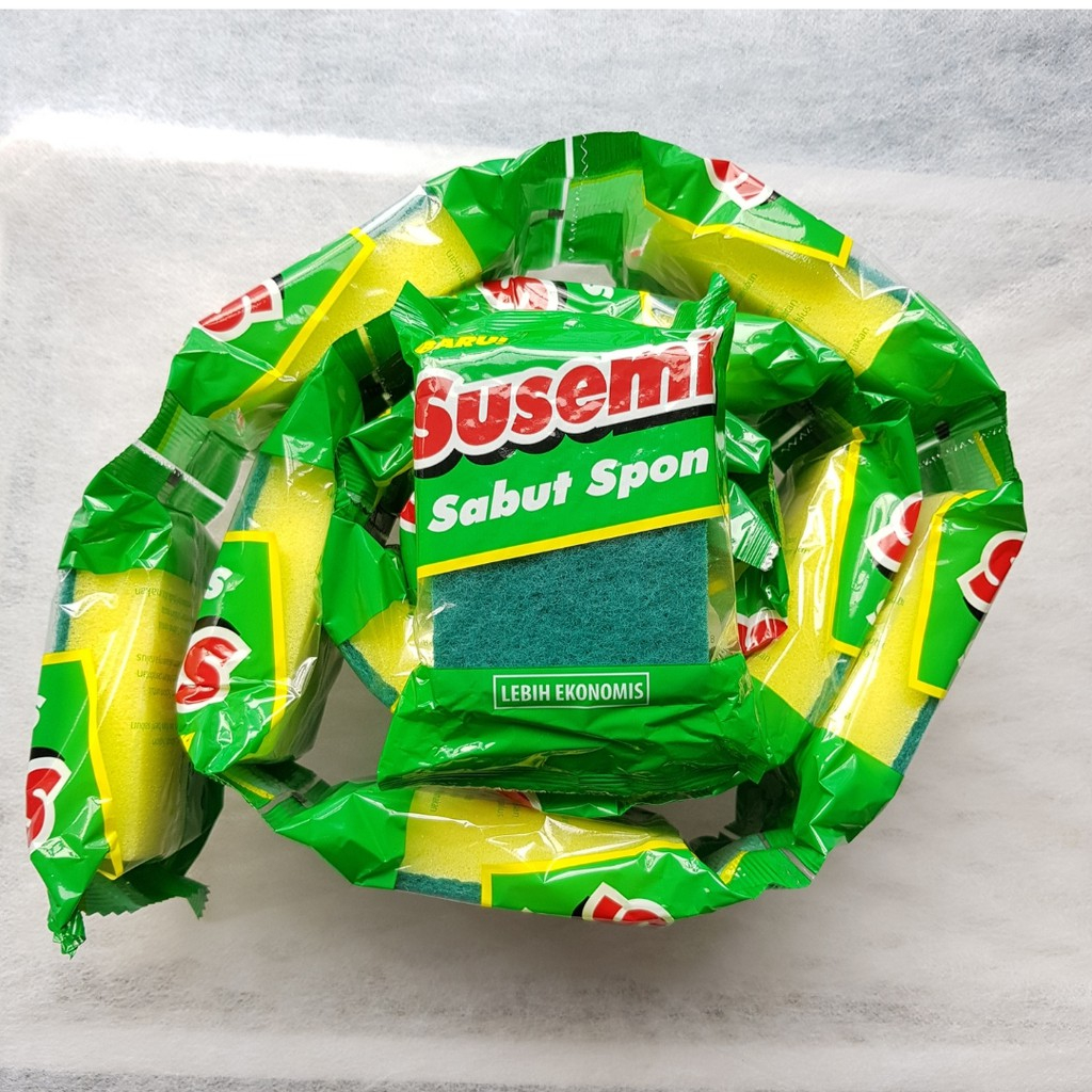 Jual { Perpack Isi 12pcs } Susemi Sabut Cuci Piring Spon | Shopee Indonesia