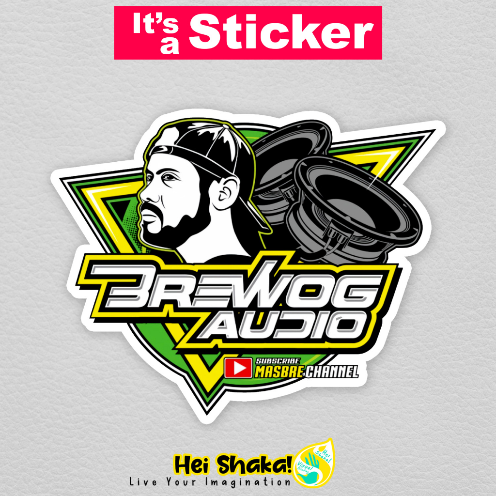 Jual Stiker Brewog Audio Sticker Vinyl Anti Air | Shopee Indonesia