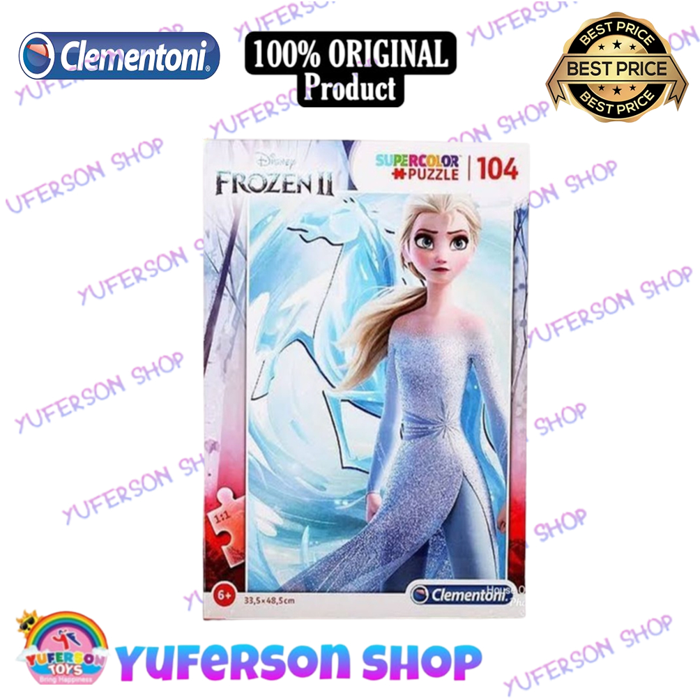 Jual Clementoni Disney Frozen 2 II Super Color Puzzle 104 Pcs | Shopee ...