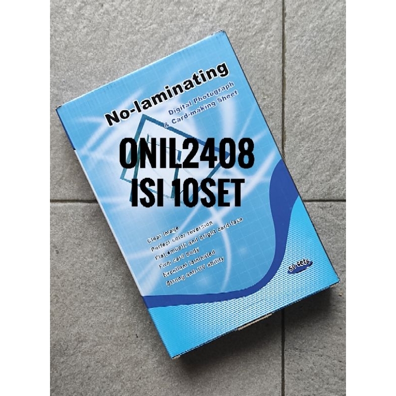 Jual Kertas PVC ID Card / PVC Sheet ID Card / Kertas ID Card isi 10 Set