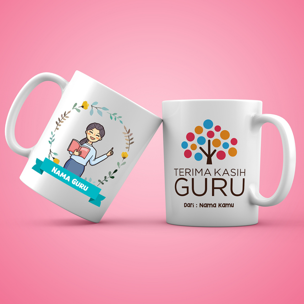 Jual TEACHER DAY / MUG CUSTOM GURU / SOUVENIR MURAH UNTUK GURUKU ...