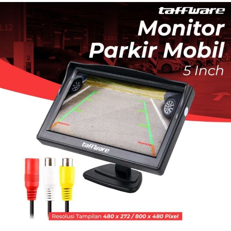 Jual Taffware Layar Monitor Rear View Parkir Mobil TDT LCD 5 inch ...