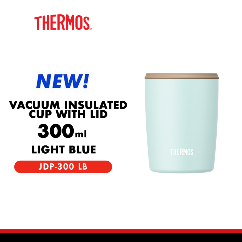 Jual Vacuum Insulated Cup with Lid 300ml Light Blue Shopee Indonesia