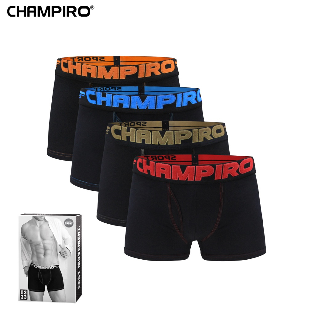 Jual Champiro Celana Dalam Boxer Pria Box isi 3 Art C0333C | Shopee ...