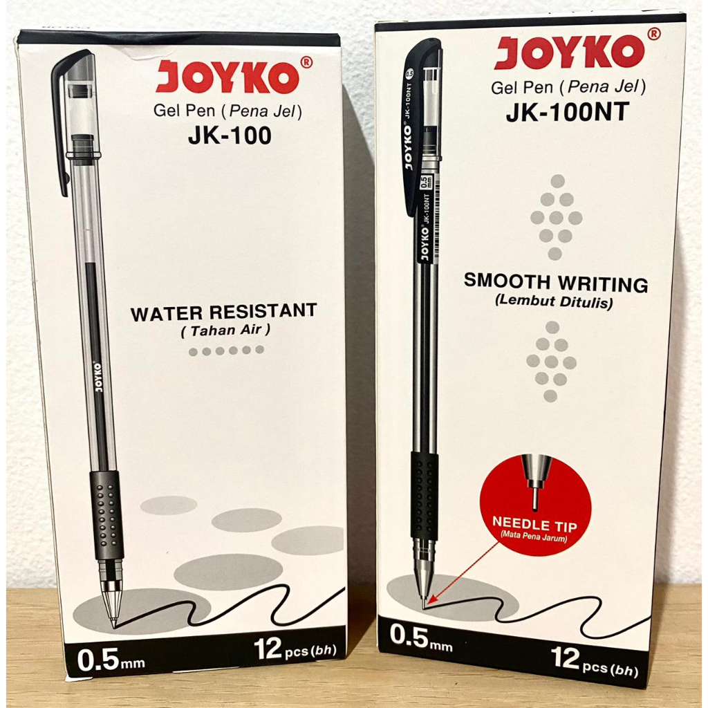 Jual PULPEN GEL JOYKO JK-100 & JK-100NT - 1 Pack (12 Pulpen) | Shopee ...