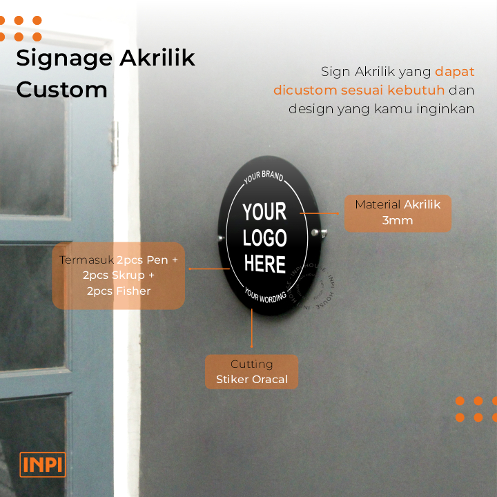 Jual INPI HOUSE Custom Signage - Papan Tanda Custom Desain - Bentuk ...
