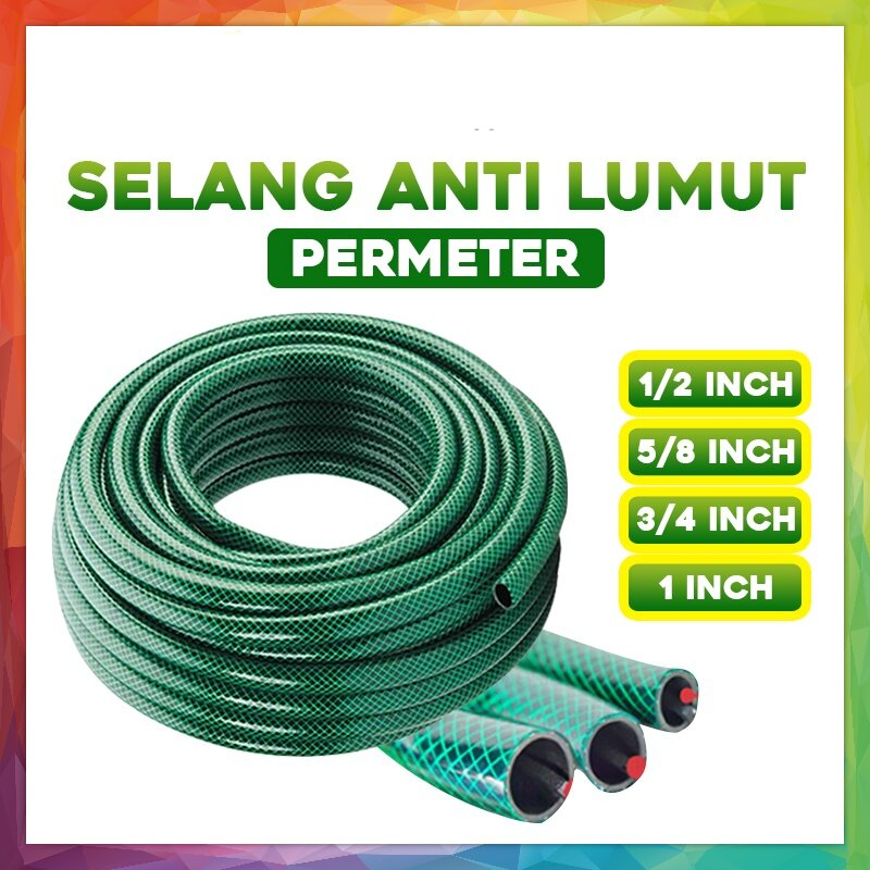 Jual SELANG AIR BENANG PERMETER / SELANG ANTILUMUT HIJAU PERMETER 1/2 5 ...