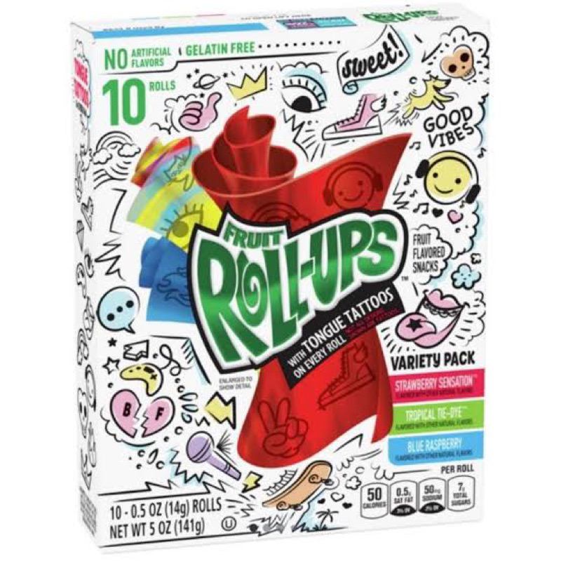 Jual fruit roll ups variety pack permen aneka rasa Shopee Indonesia