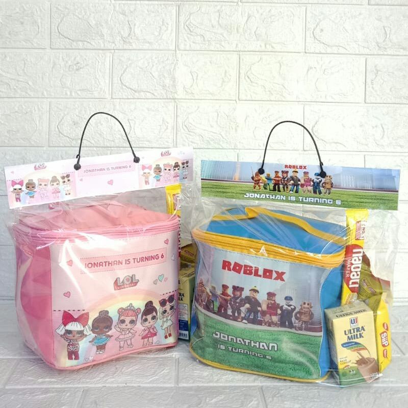 Jual Goodie Bags / souvenir Ulang tahun anak/ souvenir ultah/ Tas Kubus