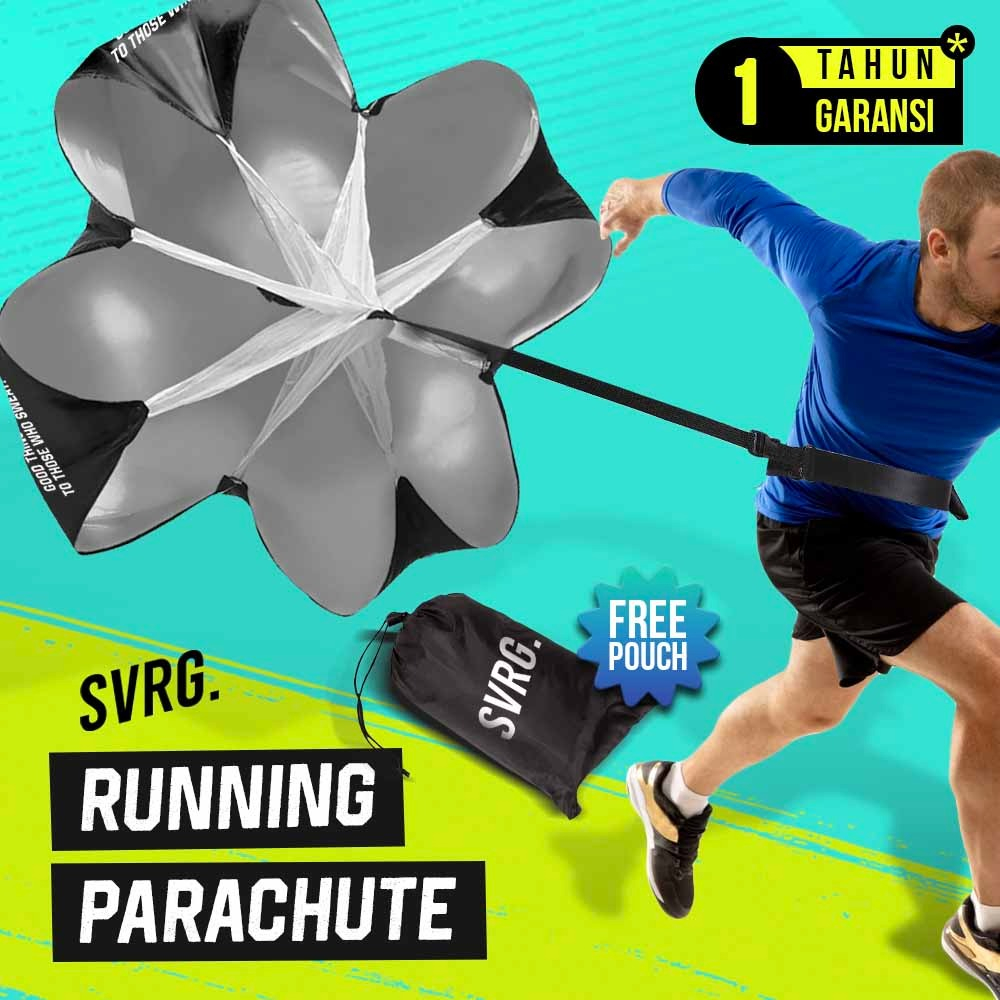 Parachute D'Entraînement Sportif - Résistance 25-35 Lbs - Pour Course, Football, Fitness - Taille Adjustable