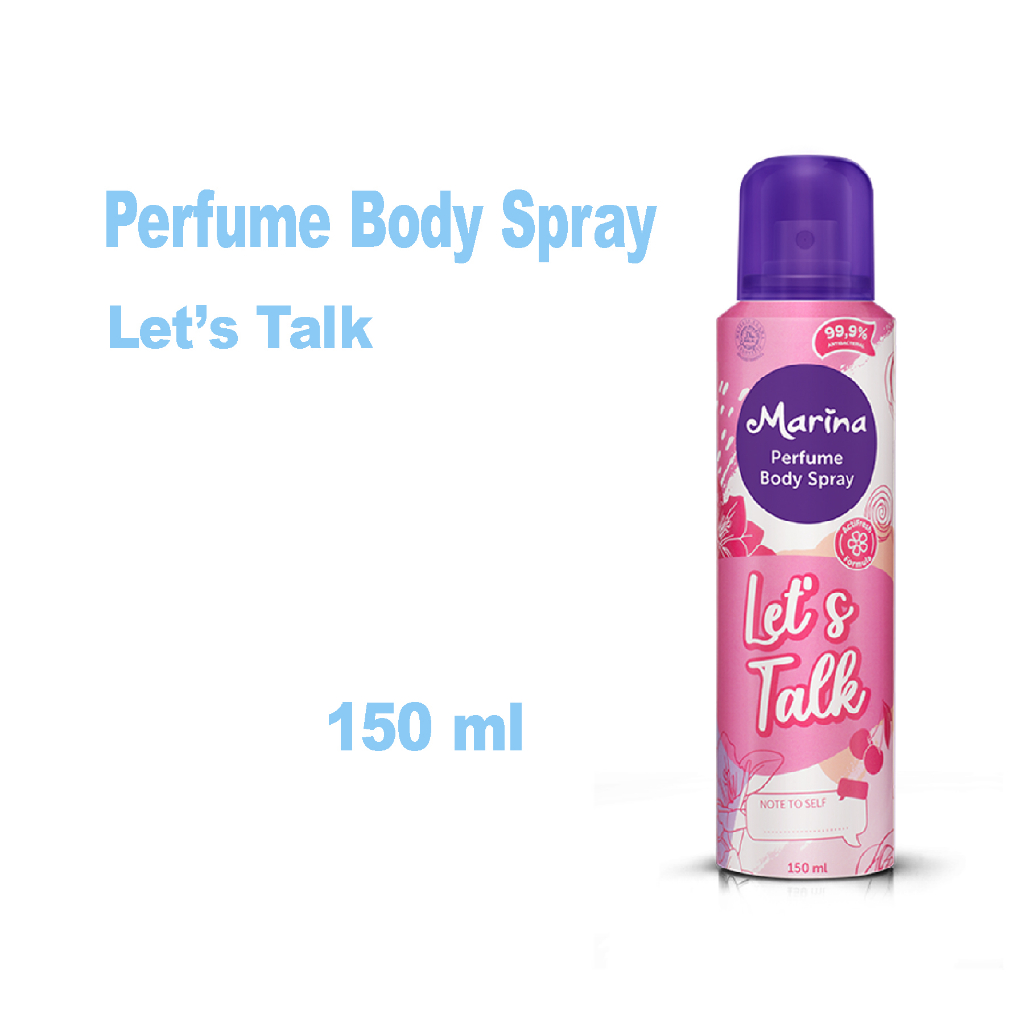 Marina Perfume Body Spray Take Chanses Let's Talk Fresh Start 150ml  Parfume Wangi Wangian 150ml