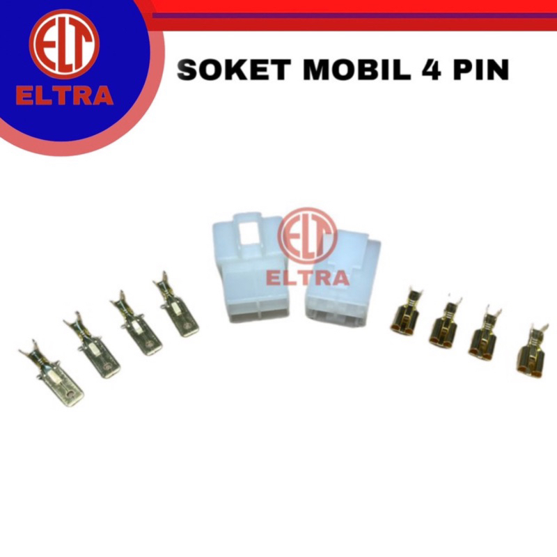 Jual Soket socket mobil 2 3 4 6 8 9 pin + isi skun konektor kabel motor ...