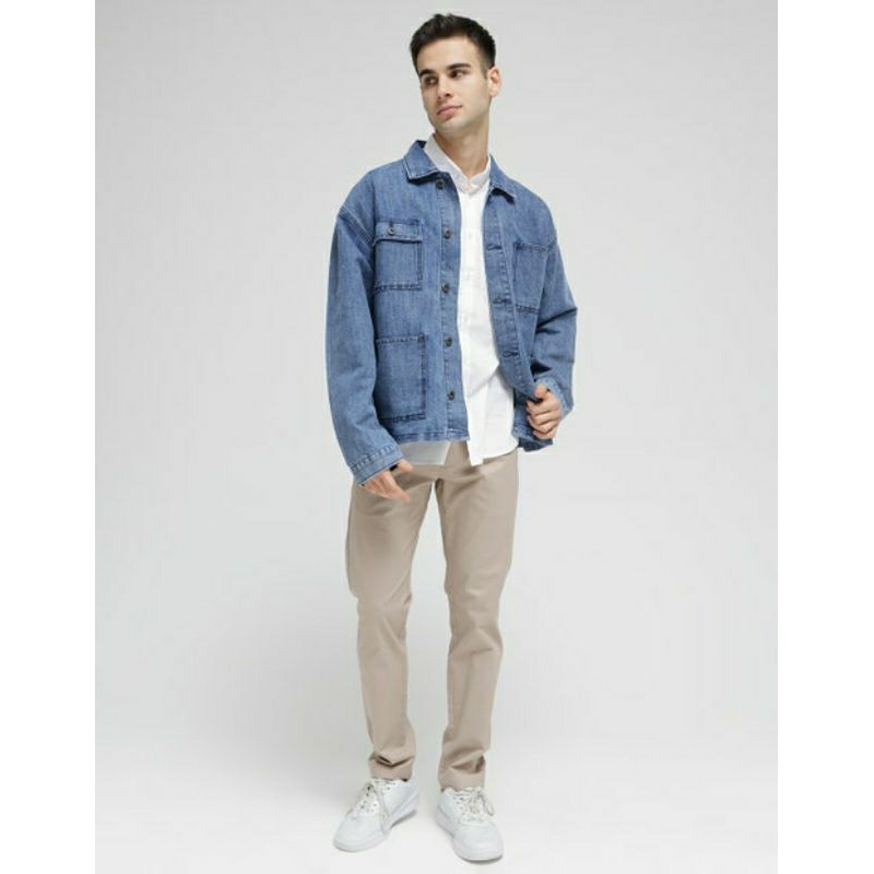 Nevada Double Pocket Celana Rok Denim Wanita