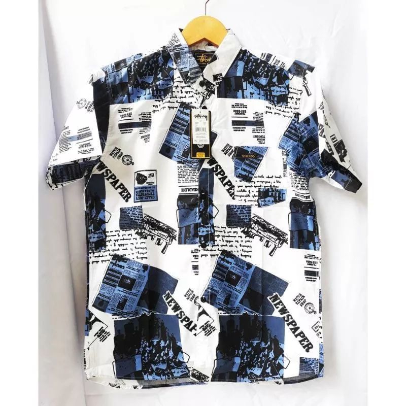 Jual Terbaru Kemeja Surfing Motif Koran Shopee Indonesia 5420