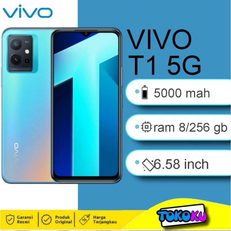 Jual VIVO T1 5G RAM 8/256 GB - 8/128 GB - 4/128 GB - GARANSI RESMI ...