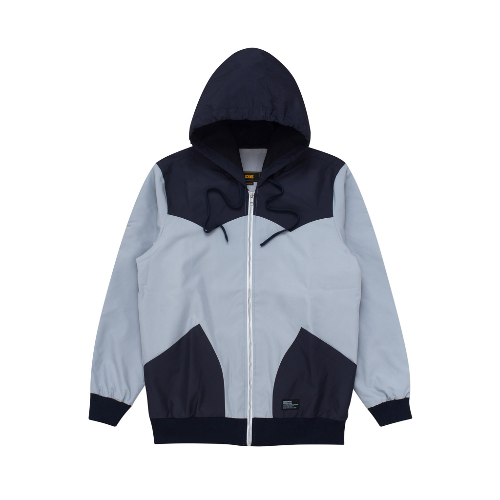 Jual Screamous WindBreaker Jacket CART GREY NAVY | Shopee Indonesia