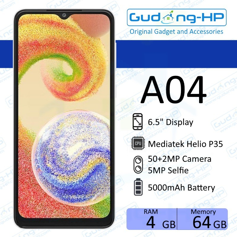 Jual Samsung Galaxy A04 4/64 GB Garansi Resmi | Shopee Indonesia
