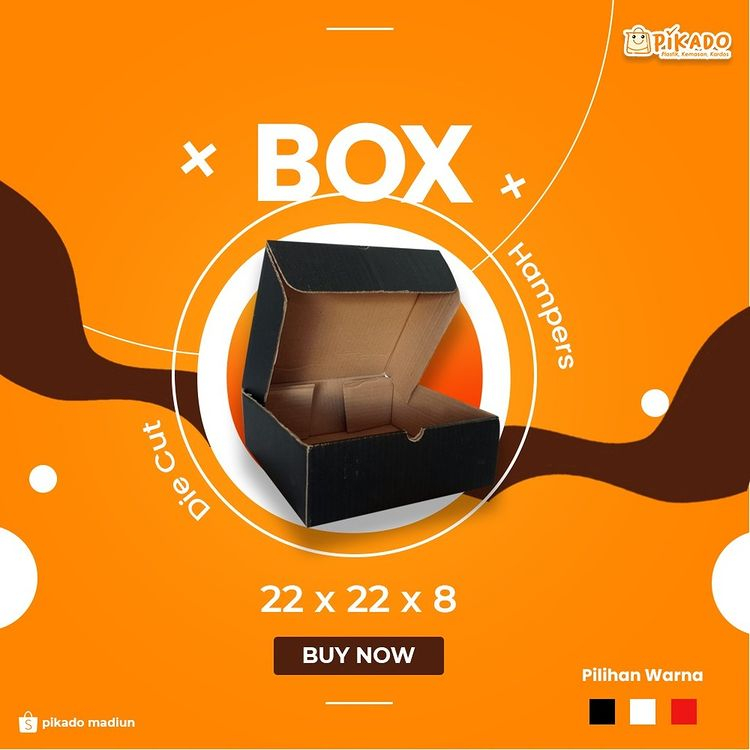 Jual Box Die Cut/Box Hampers/Box Hampers Warna/Kardus Hampers/Kardus