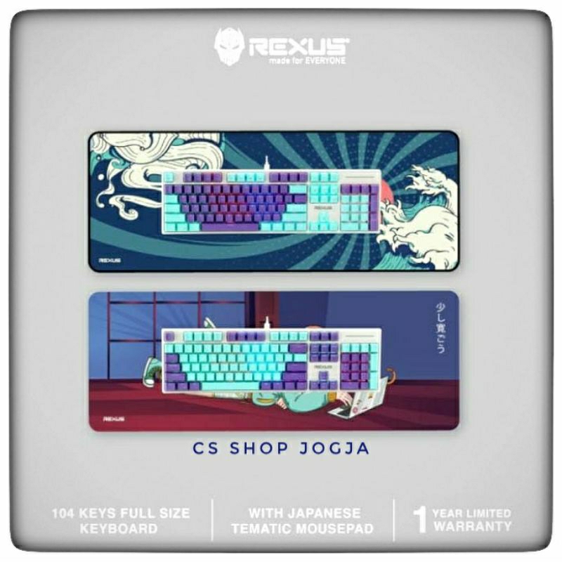 Jual [Termurah] Keyboard + pad Japanese mecha Rexus Ayaka usb | Shopee ...