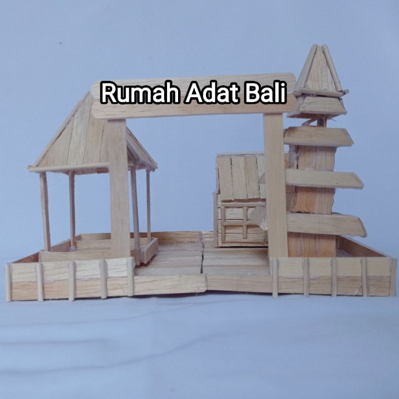 Jual RUMAH ADAT BALI DARI STIK ES KRIM Shopee Indonesia