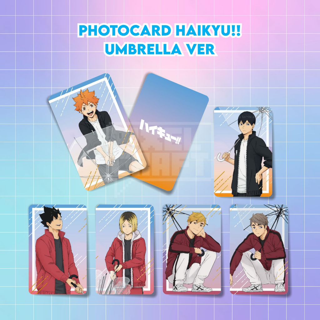 Jual Photocard Karakter Anime Haikyuu (Umbrella Ver) Shopee Indonesia