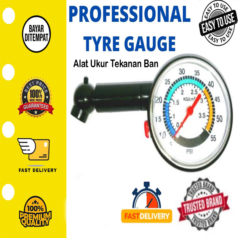 Jual Tire preassure Gauge Alat Pengukur Tekanan Ban Test Ukur Indikator ...