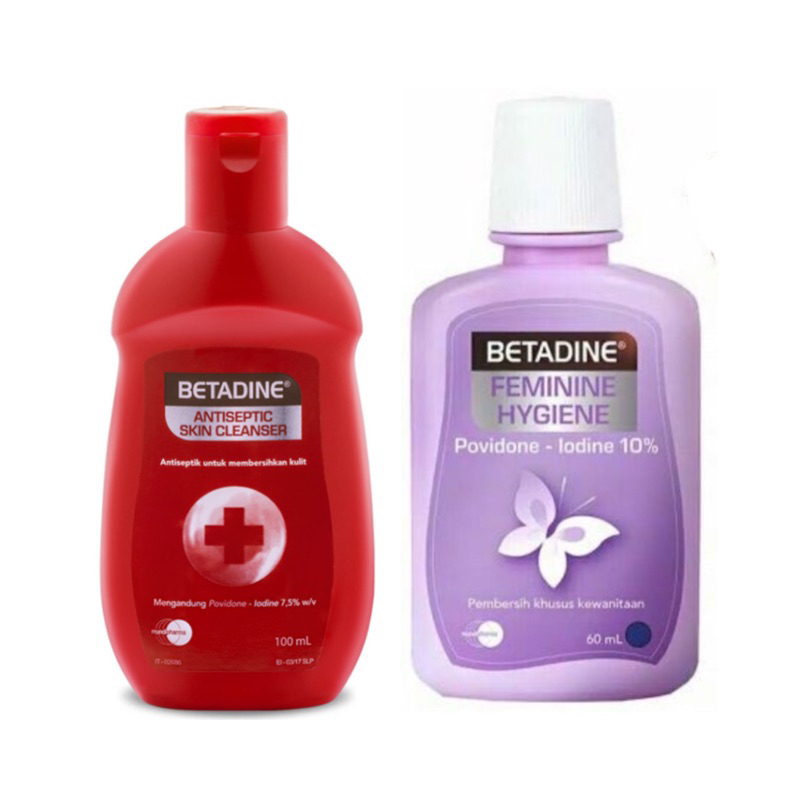 Jual Betadine Antiseptic Skin Cleanser 100ml / Feminine Hygiene 60ml