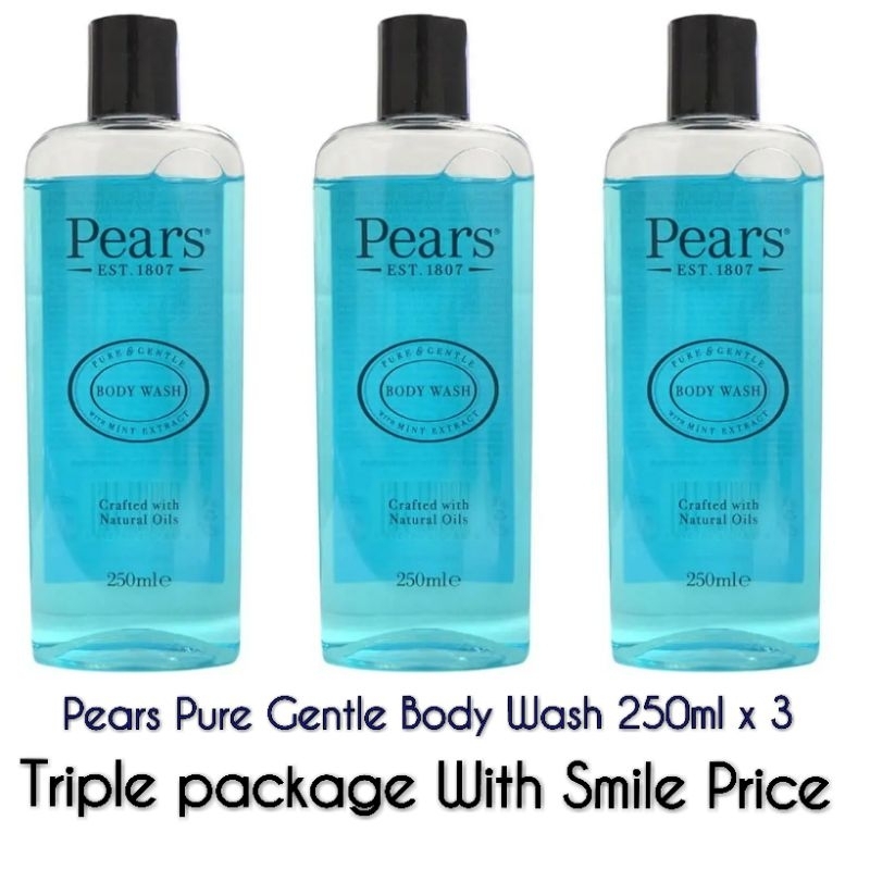 Jual Pears Pure Gentle Body Wash 250ml X 3 Triple Shopee Indonesia