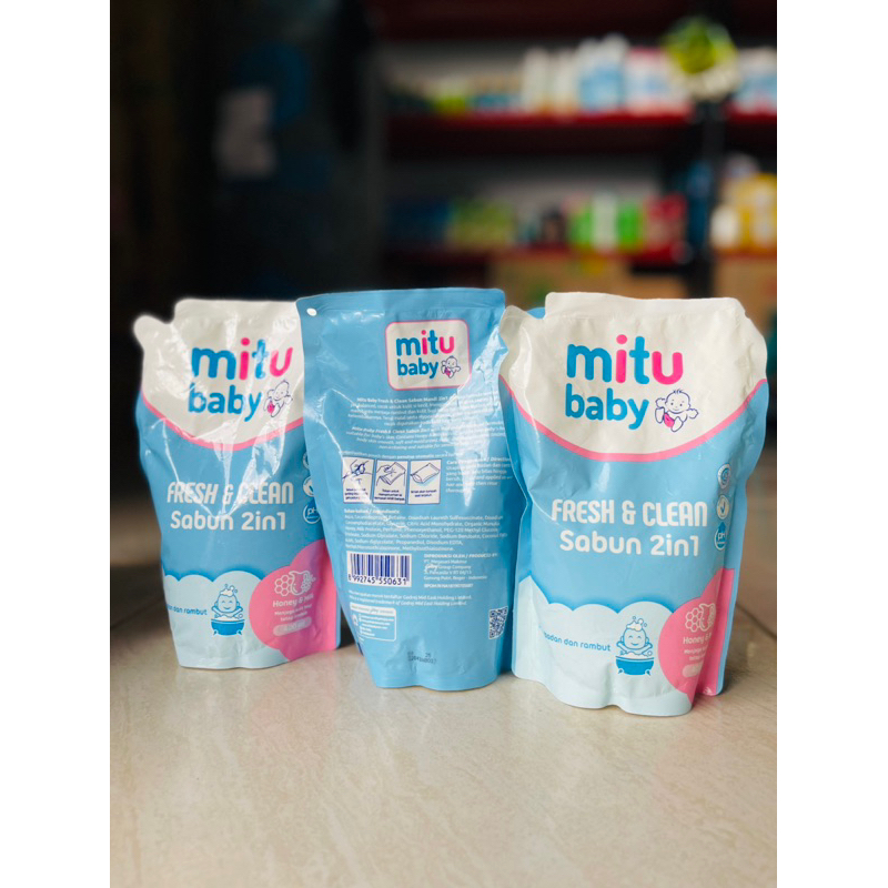 Jual Mitu Liquid Soap 2 in 1 dan Milk Bath Kemasan Botol 200ML & Refill ...