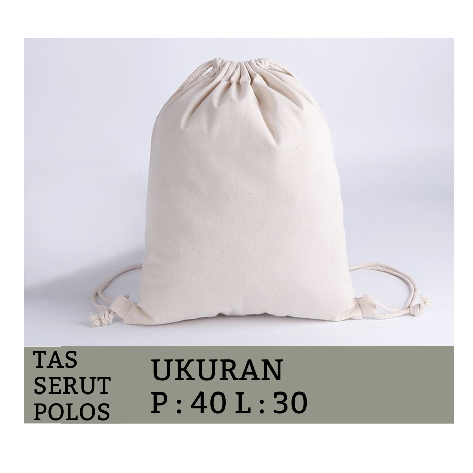 Jual TAS SERUT KANVAS POLOS | Shopee Indonesia