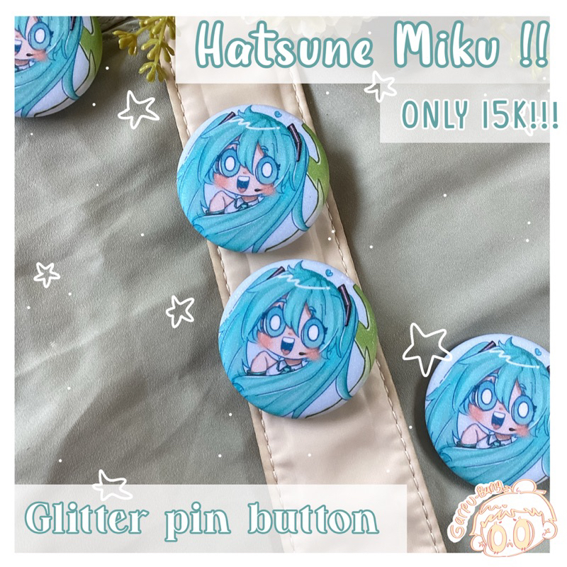 Jual HATSUNE MIKU PIN BUTTON vocaloid (fanmerch) | Shopee Indonesia