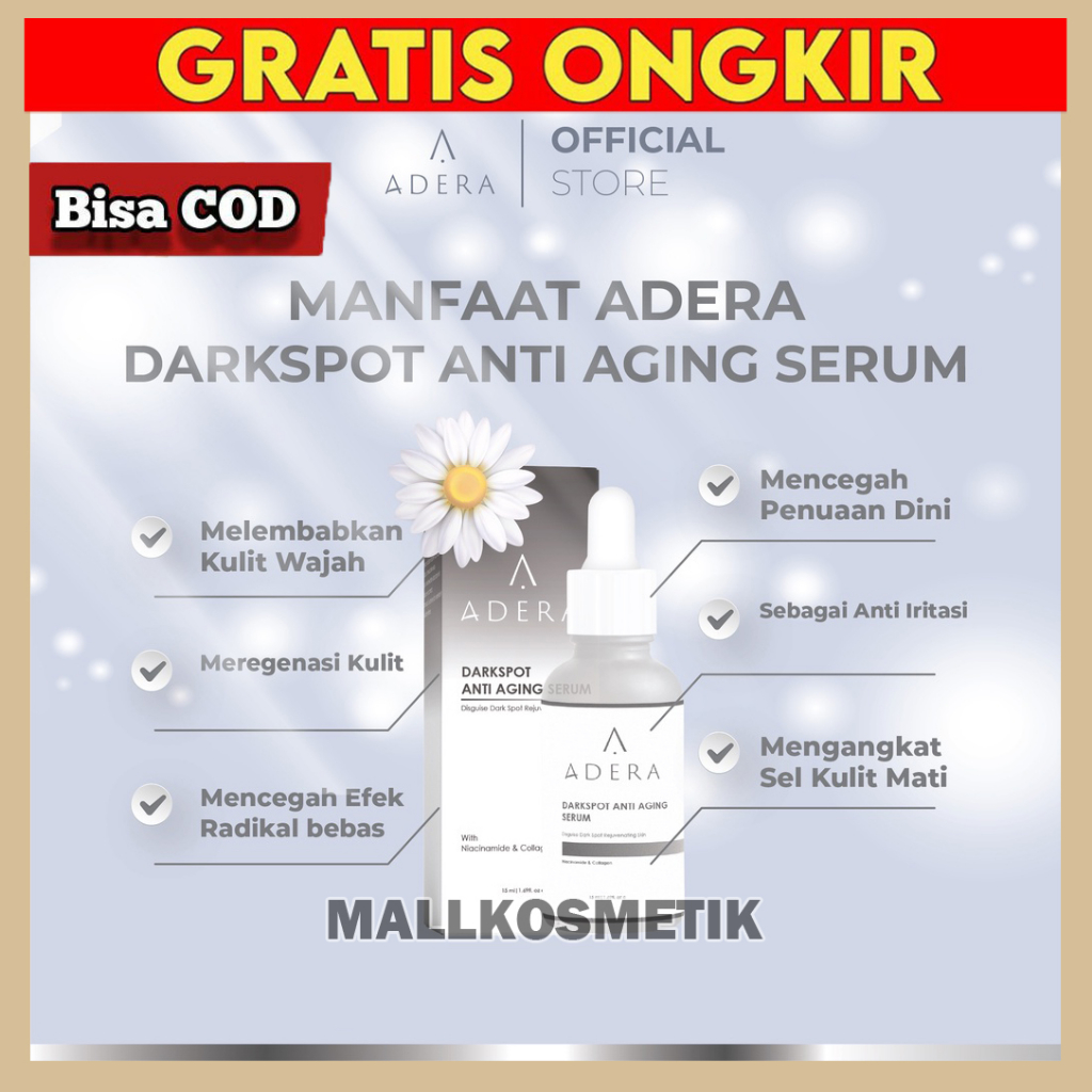 Jual ADERA DARKSPOT SERUM Menghilangkan Flek Hitam, Keriput, Dan Bekas ...