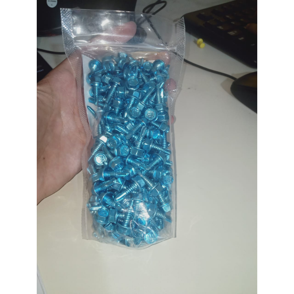 Jual 200PCS 10X16 BAUT SEKRUP ROOFING RUPING BAJA RINGAN SKRUP SEKERUP ...