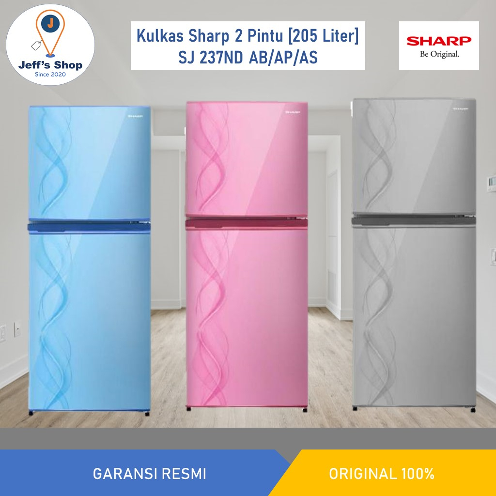 Jual Sharp Kulkas 2 Pintu [205 Liter] SJ 237ND AB/P/S | Shopee Indonesia