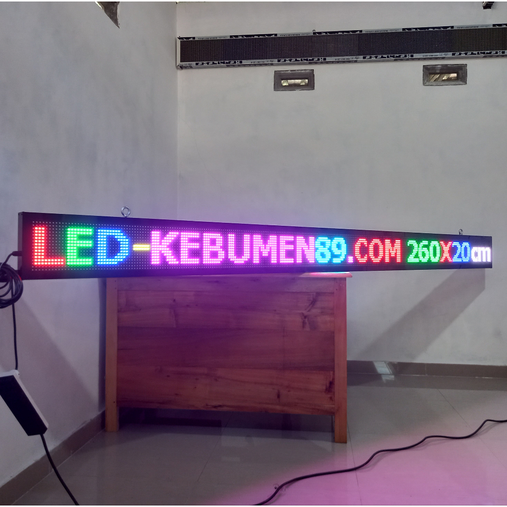 Jual Running text outdoor 260x20cm full colour RGB P10 | Shopee Indonesia